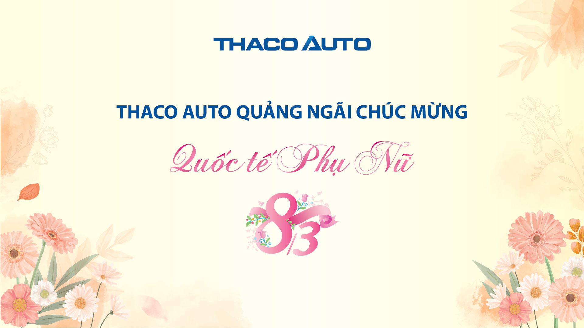 CHÚC MỪNG NGÀY QUỐC TẾ PHỤ NỮ 8/3